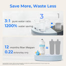 Waterdrop Reverse Osmosis Water Filter Countertop, Alkaline Minerals, Countertop Reverse Osmosis System, 3:1 Pure to Drain, Reduce PFAS, No Installation Required, BPA Free (WD-K19-SFK)