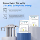 Waterdrop Ultra-Filtration Under Sink Water Filter System, Stainless Steel Water Filter for Sink, 5X Service Life Under Sink Water Filtration System, Removes 99% of Contaminants (WD-TST-UF)