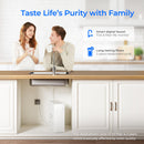 Waterdrop Alkaline Mineral pH+ Tankless Reverse Osmosis System, NSF/ANSI 42&58&372 Certified, 800 GPD RO Water Filter, 10-Stage Filtration Under Sink RO System, 2:1 Pure to Drain, BPA Free (WD-X8)