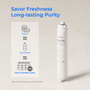 Waterdrop Filter, Replacement for WD-X12-Basic & WD-X8-Basic & WD-X8-PRO Reverse Osmosis System, 12-month Lifetime (WD-F1G)