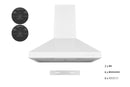Hauslane Convertible Wall Mount Range Hood (WM-530-BASE)