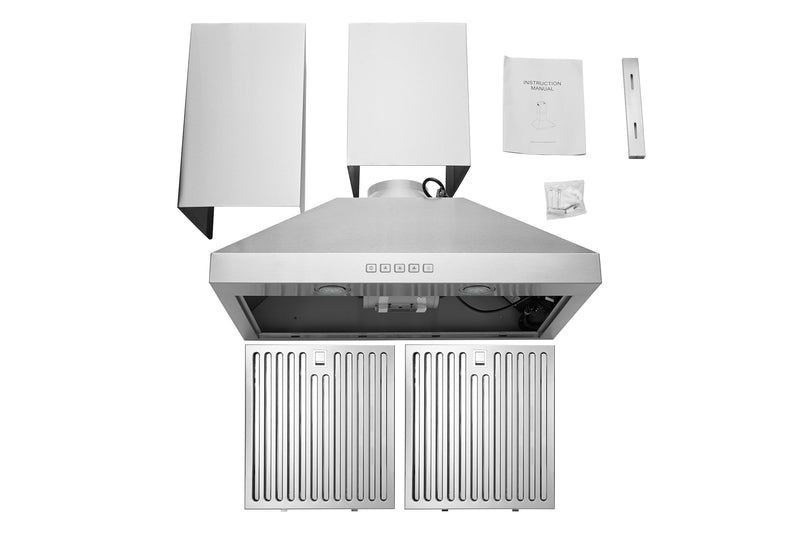 Hauslane Convertible Wall Mount Range Hood (WM-530-PRO)