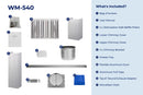 Hauslane 30-Inch 500 CFM Convertible Wall Mount Range Hood in Stainless Steel (WM-540SS-30)