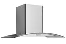 Hauslane Wall Mount Range Hood with Tempered Glass and Stainless Steel (WM-600SS)