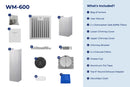 Hauslane Wall Mount Range Hood with Tempered Glass and Stainless Steel (WM-600SS)