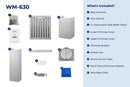 Hauslane Wall Mount Range Hood with Tempered Glass in Stainless Steel (WM-630SS)