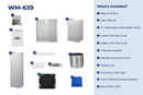 Hauslane 450 CFM Wall Mount Touch Control Range Hood with Tempered Glass in Stainless Steel (WM-639SS)