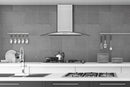 Hauslane Wall Mount Range Hood with Tempered Glass and Stainless Steel (WM-600SS)