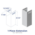 Hauslane Chimney Extension for WM630 (CHE007)