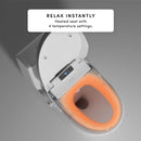 TUSHY Aura Smart Bidet Seat with Temperature Control for Seat, Water & Dryer, Instant Warm Water, Auto Open and Soft Close Lid