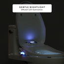 TUSHY Aura Smart Bidet Seat with Temperature Control for Seat, Water & Dryer, Instant Warm Water, Auto Open and Soft Close Lid