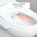 TUSHY Cloud Electronic Bidet Heated Toilet Seat with Warm Water, Air Dryer, Soft Close Lid, and Night Light