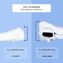 TUSHY Cloud Electronic Bidet Heated Toilet Seat with Warm Water, Air Dryer, Soft Close Lid, and Night Light