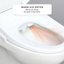 TUSHY Cloud+ Electronic Bidet Heated Toilet Seat with Intelligent Remote, Personal Settings, Warm Water, Air Dryer, Automatic Deodorizer & Night Light