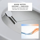 TUSHY Cloud+ Electronic Bidet Heated Toilet Seat with Intelligent Remote, Personal Settings, Warm Water, Air Dryer, Automatic Deodorizer & Night Light