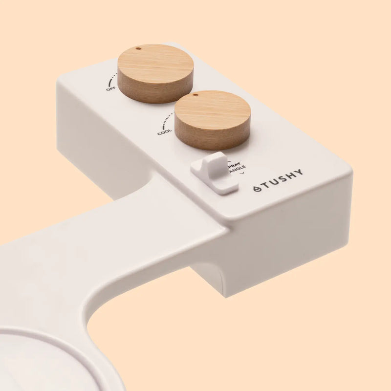 TUSHY Spa 3.0 Premium Bidet Attachment, Dual Temp Cold & Warm Water, Self Cleaning, Adjustable Pressure Nozzle & Angle Control