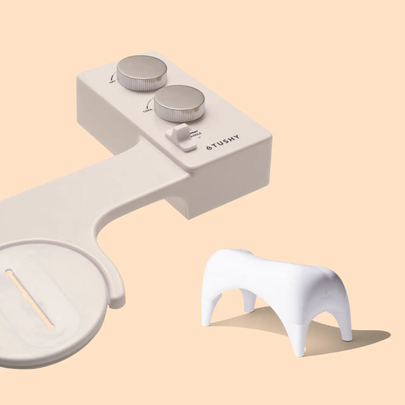 TUSHY Spa 3.0 Premium Bidet Attachment, Dual Temp Cold & Warm Water, Self Cleaning, Adjustable Pressure Nozzle & Angle Control