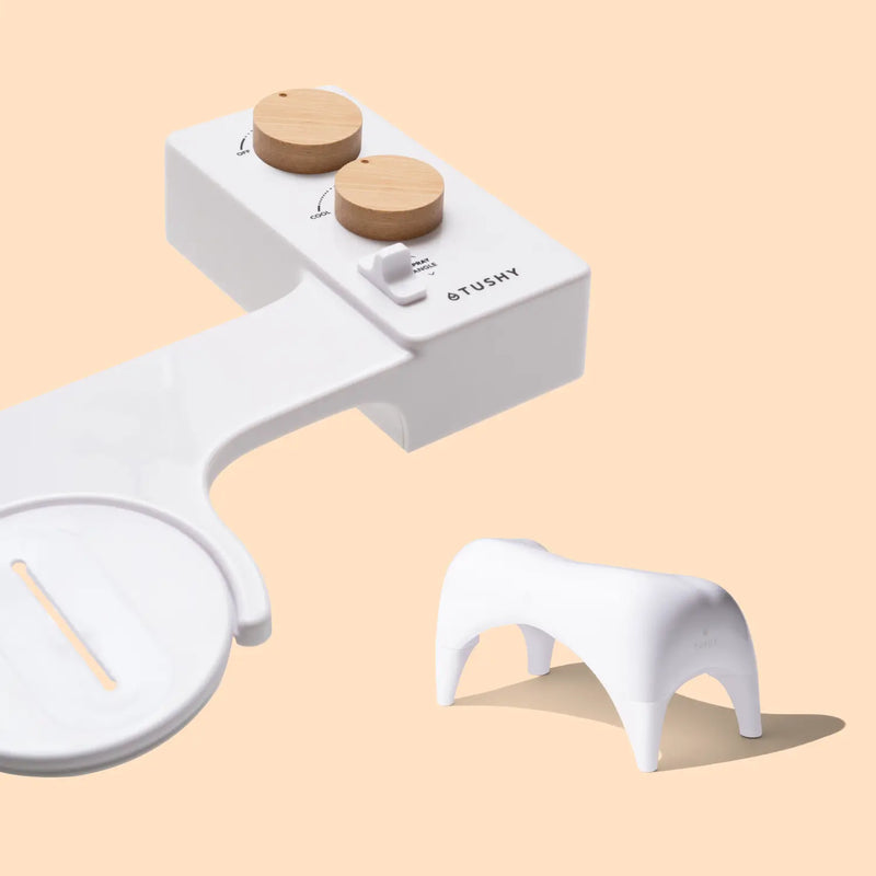 TUSHY Spa 3.0 Premium Bidet Attachment, Dual Temp Cold & Warm Water, Self Cleaning, Adjustable Pressure Nozzle & Angle Control