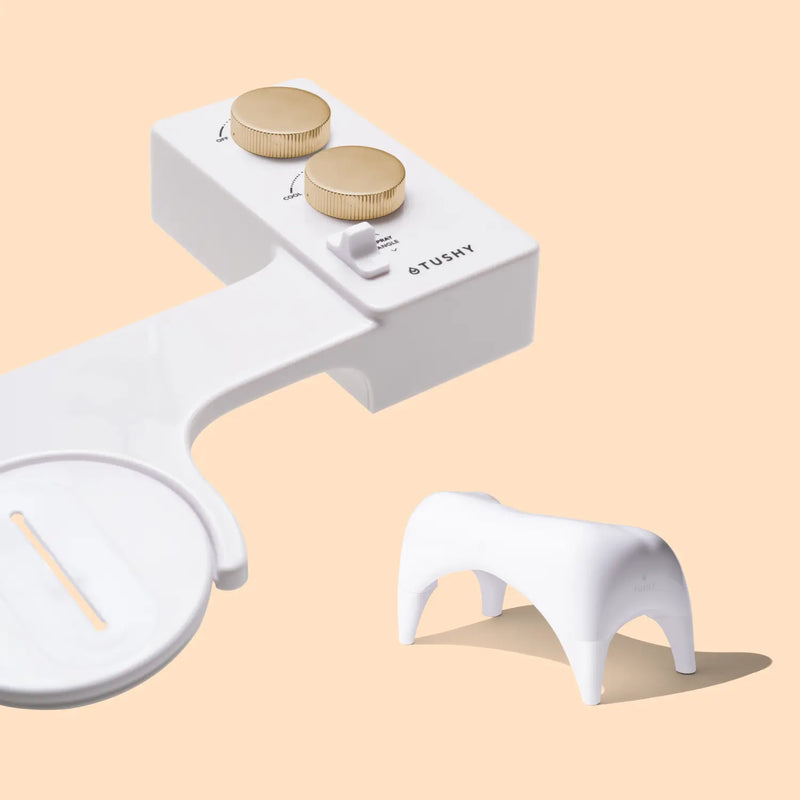 TUSHY Spa 3.0 Premium Bidet Attachment, Dual Temp Cold & Warm Water, Self Cleaning, Adjustable Pressure Nozzle & Angle Control