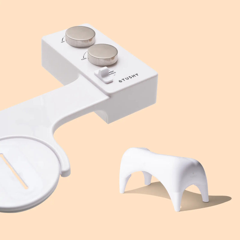 TUSHY Spa 3.0 Premium Bidet Attachment, Dual Temp Cold & Warm Water, Self Cleaning, Adjustable Pressure Nozzle & Angle Control