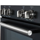 Forno 2-Piece Appliance Package - 30-Inch Vomero Double Wall Oven & 30-Inch Microwave Oven in Black with Stainless Steel Handle