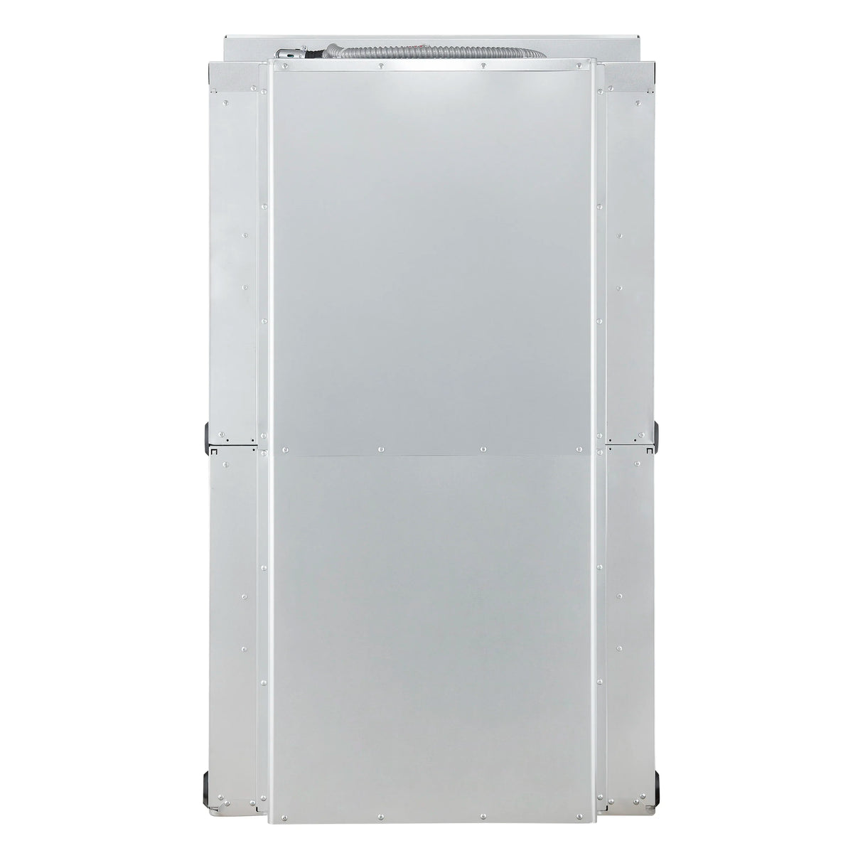 White double wall oven back panel housing with side mounting brackets