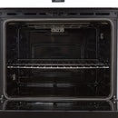 Forno Vomero 30-Inch Double Wall Oven with 10 cu.ft Total Capacity in White with Antique Brass Handle (FBOEL1324-30WHT)