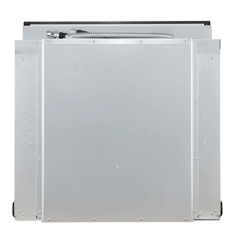 Forno Vomero 30-Inch Wall Oven with 5 cu.ft Total Capacity in Black with Antique Brass Handle (FBOEL1370-30BLK)