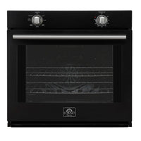 Forno Vomero 30-Inch Wall Oven with 5 cu.ft Total Capacity in Black with Stainless Steel Handle (FBOEL1370-30BLK)