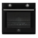 Forno 2-Piece Appliance Package - 30-Inch Vomero Wall Oven & 30-Inch Microwave Oven in Black with Stainless Steel Handle