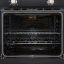 Forno Vomero 30-Inch Wall Oven with 5 cu.ft Total Capacity in Black with Stainless Steel Handle (FBOEL1370-30BLK)