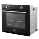 Forno 2-Piece Appliance Package - 30-Inch Vomero Wall Oven & 30-Inch Microwave Oven in Black with Stainless Steel Handle