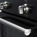 Forno 2-Piece Appliance Package - 30-Inch Vomero Wall Oven & 30-Inch Microwave Oven in Black with Stainless Steel Handle