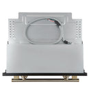 Forno Vomero 30-Inch Wall Oven with 5 cu.ft Total Capacity in Black with Antique Brass Handle (FBOEL1370-30BLK)