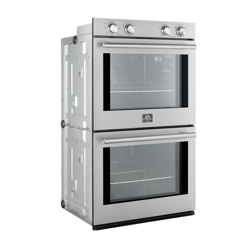 Forno 2-Piece Appliance Package - 30-Inch Vomero Double Wall Oven & 30-Inch Microwave Oven in Stainless Steel