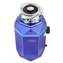 Forno Acqua BrightDiamond Amethyst 1HP Super Quiet Garbage Disposal Corded with Motion Sensor Cabinet Light & Pre-Wired Air Switch (WDD100TA1AM)