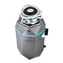 Forno Acqua BrightDiamond Black Onyx 3/4HP Super Quiet Garbage Disposal Corded with Motion Sensor Cabinet Light & Pre-Wired Air Switch (WDD075TA1BO)