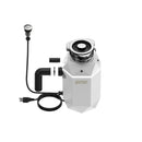 Forno Acqua BrightDiamond Moonstone 3/4HP Super Quiet Garbage Disposal Corded with Motion Sensor Cabinet Light & Pre-Wired Air Switch (WDD075TA2MS)