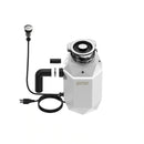 Forno Acqua BrightDiamond Moonstone 1HP Super Quiet Garbage Disposal Corded with Motion Sensor Cabinet Light & Pre-Wired Air Switch (WDD100TA2MS)