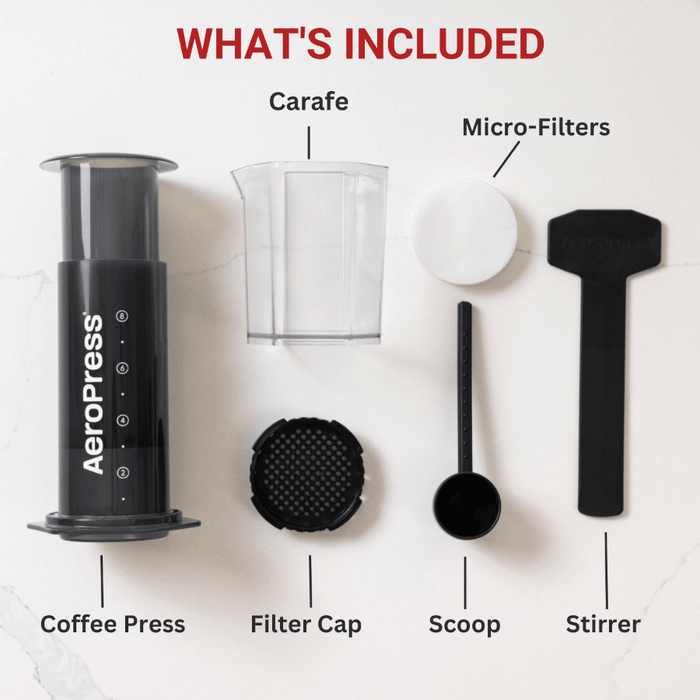 AeroPress Original XL Coffee Maker & XL Paper Micro-Filters Bundle, 3-in-1 Brewing (XLFP1)
