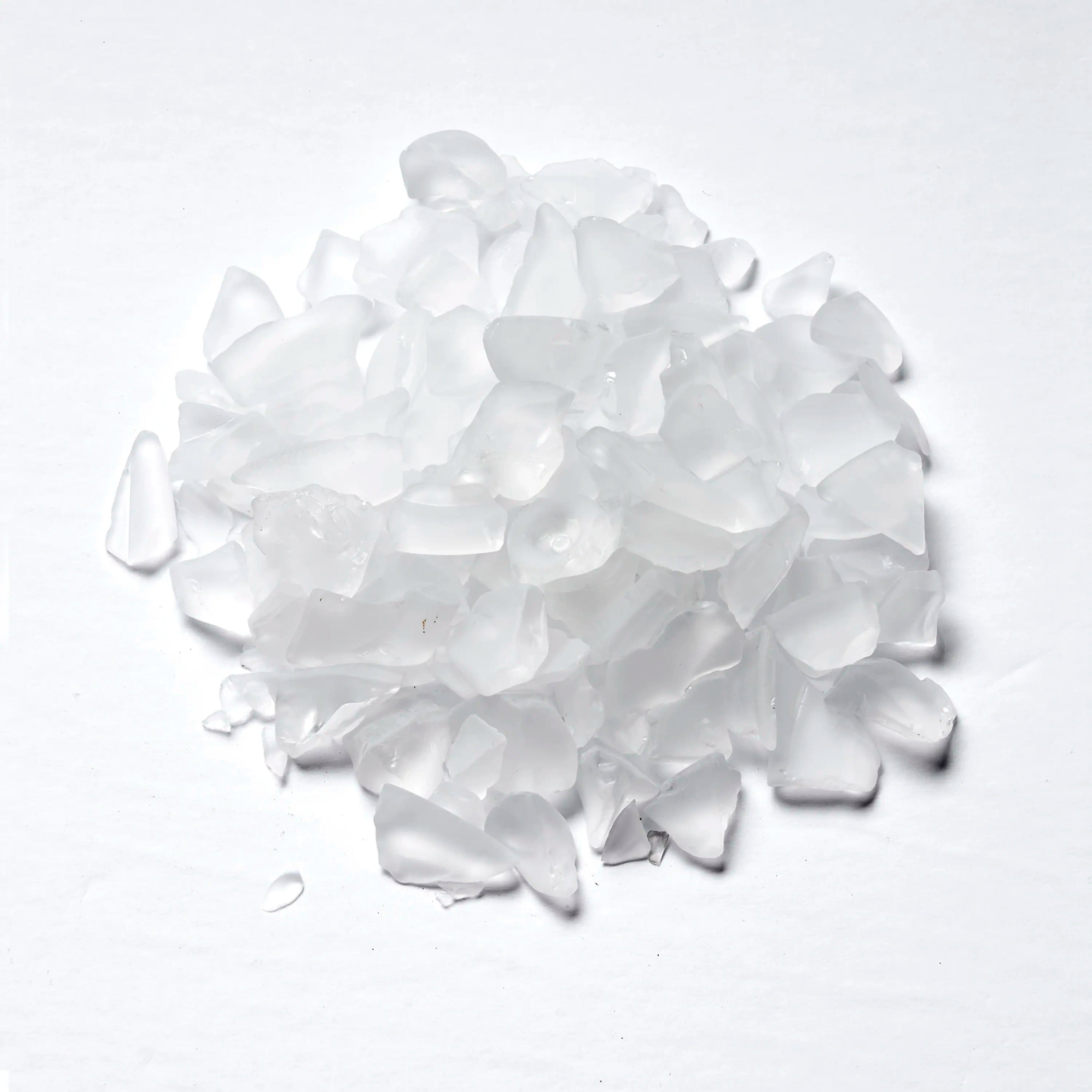 White ice-like crystal pieces