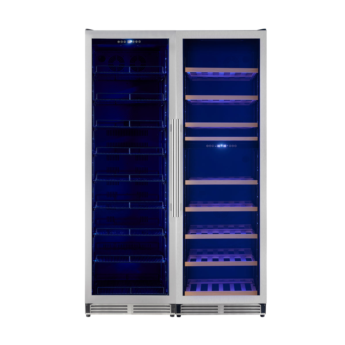 Forno Avellina 48-Inch Triple Zone Wine & Beverage Cooler FWCDR6633-48S - Front