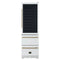 Forno Azienda 24-Inch Built-In Compressor Wine Cooler - Dual Zone - 108 Bottles in White with Antique Brass Trim (FWCDR6628-24WHT)