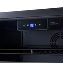 Forno Gemello 48-Inch 9.6 Cu. Ft. Side-by-Side Wine and Beverage Cooler in Black with Antique Brass Handle (FWCDR6699-48BLK)