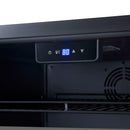 Forno Frescolino 24-Inch Beverage Cooler in White with Antique Brass Handle, with LED Lighting, Triple Glass Door, 188 Can Capacity, Built-In or Freestanding (FWCDR6665-24WHT)