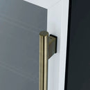 Forno Frescolino 24-Inch Beverage Cooler in White with Antique Brass Handle, with LED Lighting, Triple Glass Door, 188 Can Capacity, Built-In or Freestanding (FWCDR6665-24WHT)