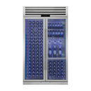 FORNO Abruzzo 48-Inch Dual Zone Wine Cooler with 30 Cu.Ft., 130 bottles, Display & Service Shelves, Stemware Racks, Rust Resistant  (FWCDR6680-48S)