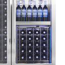 FORNO Abruzzo 48-Inch Dual Zone Wine Cooler with 30 Cu.Ft., 130 bottles, Display & Service Shelves, Stemware Racks, Rust Resistant  (FWCDR6680-48S)