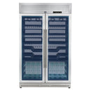 FORNO Abruzzo 48-Inch Dual Zone Wine Cooler with 102 Bottles, 24 Cu. Ft., Green Acrylic Holders & Black Shelves (FWCDR6610-48S)