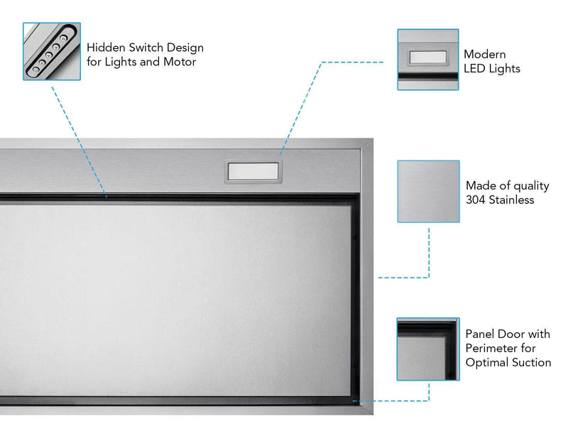 Victory X2 30-Inch 700 CFM Insert Range Hood in Stainless Steel (X2-30)